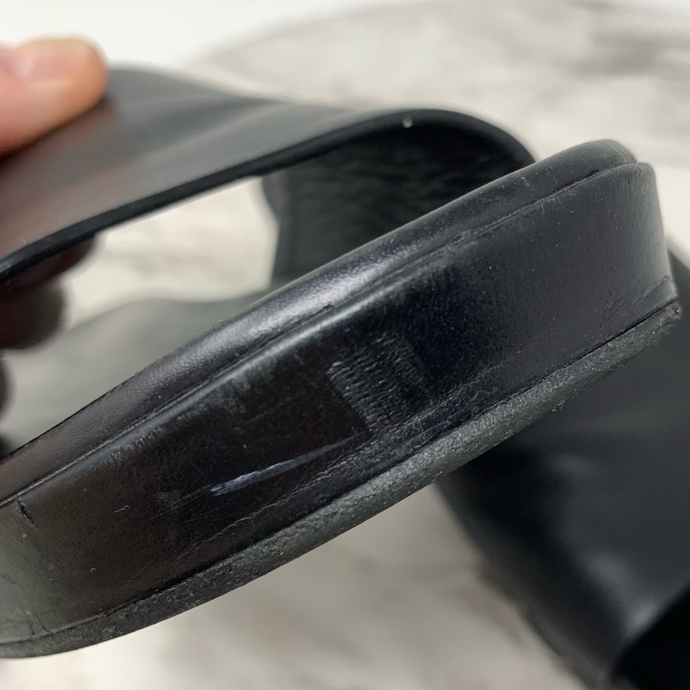 Jenni Kayne Studded Slides Leather 37.5 Minimalist Casual Sporty Classic Edgy - Picture 11 of 16